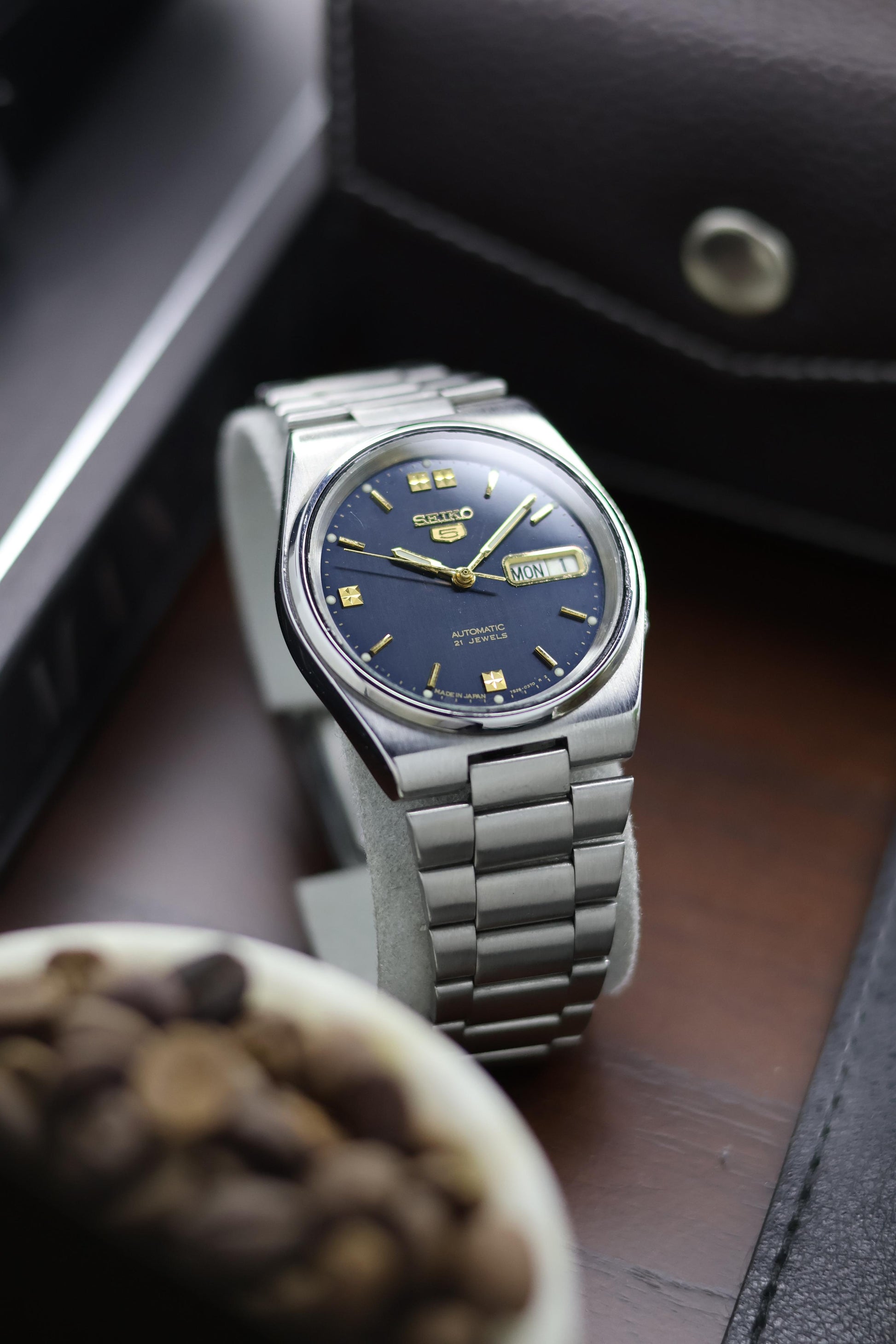 Watchtopia Default Title Seiko Navy - Main Image