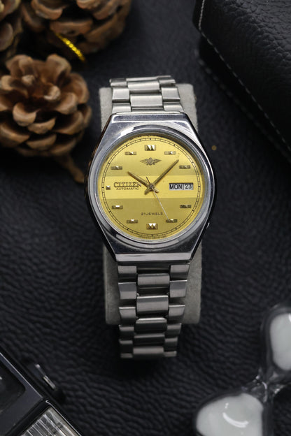 (Super Rare) Citizen Eagle 7 Gold Motif Dial - Automatic Vintage Watch (Pre Owned) - SE577