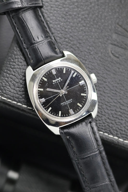 (Super Rare) Vintage HMT Vijay Black Dial - in Original Condition - Mechanical Hand Winding Watch (Pre Owned) - SE630