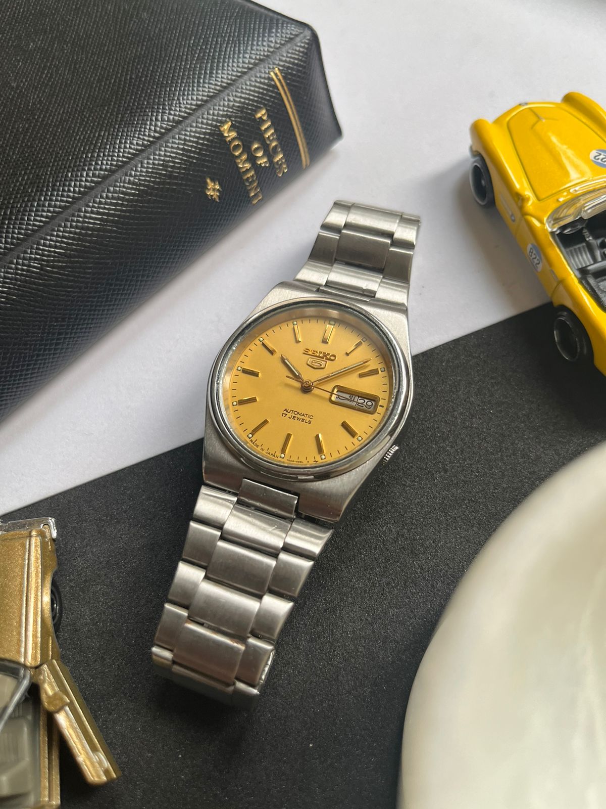 1984 Seiko 5 Yellow/Gold Dial (Pre Owned)