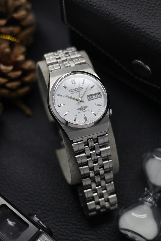 (Super Rare) Citizen Eagle 7 White Dial - Automatic Vintage Watch (Pre Owned) - SE610