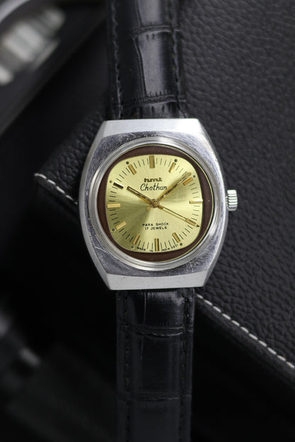 (Super Rare) Vintage HMT Chethan Champagne TV Dial - in Original Condition - Mechanical Hand Winding Watch (Pre Owned) - SE634