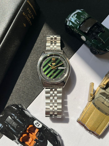 (Super Rare) Seiko 5 - Green Striped Dial (Pre Owned)