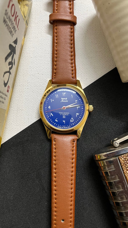 Gold Case HMT Janata Arabic - BLUE