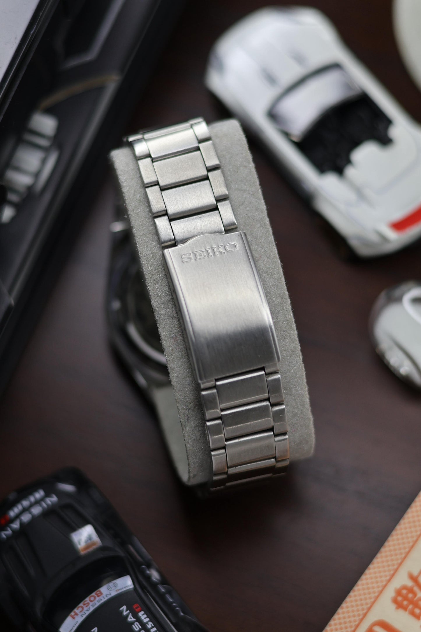 Seiko 5 SNXM19 Railway Time Black Dial with Glass Back - Automatic Vintage Watch (Pre Owned) - SE519