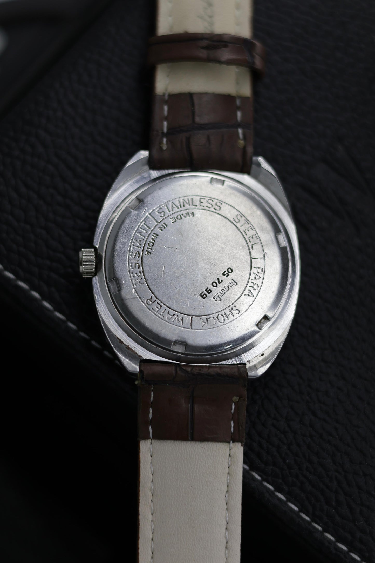 (Super Rare) Vintage HMT Kohinoor Champagne Sunray Dial - in Original Condition - Mechanical Hand Winding Watch (Pre Owned) - SE576