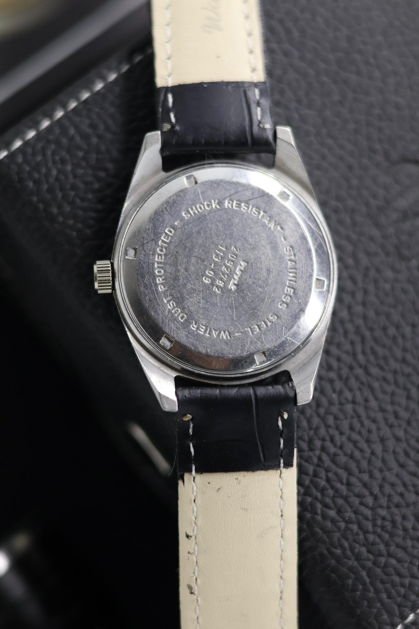 (Super Rare) Vintage HMT Janata White Art Deco Dial - in Original Condition - Mechanical Hand Winding Watch (Pre Owned) - SE534