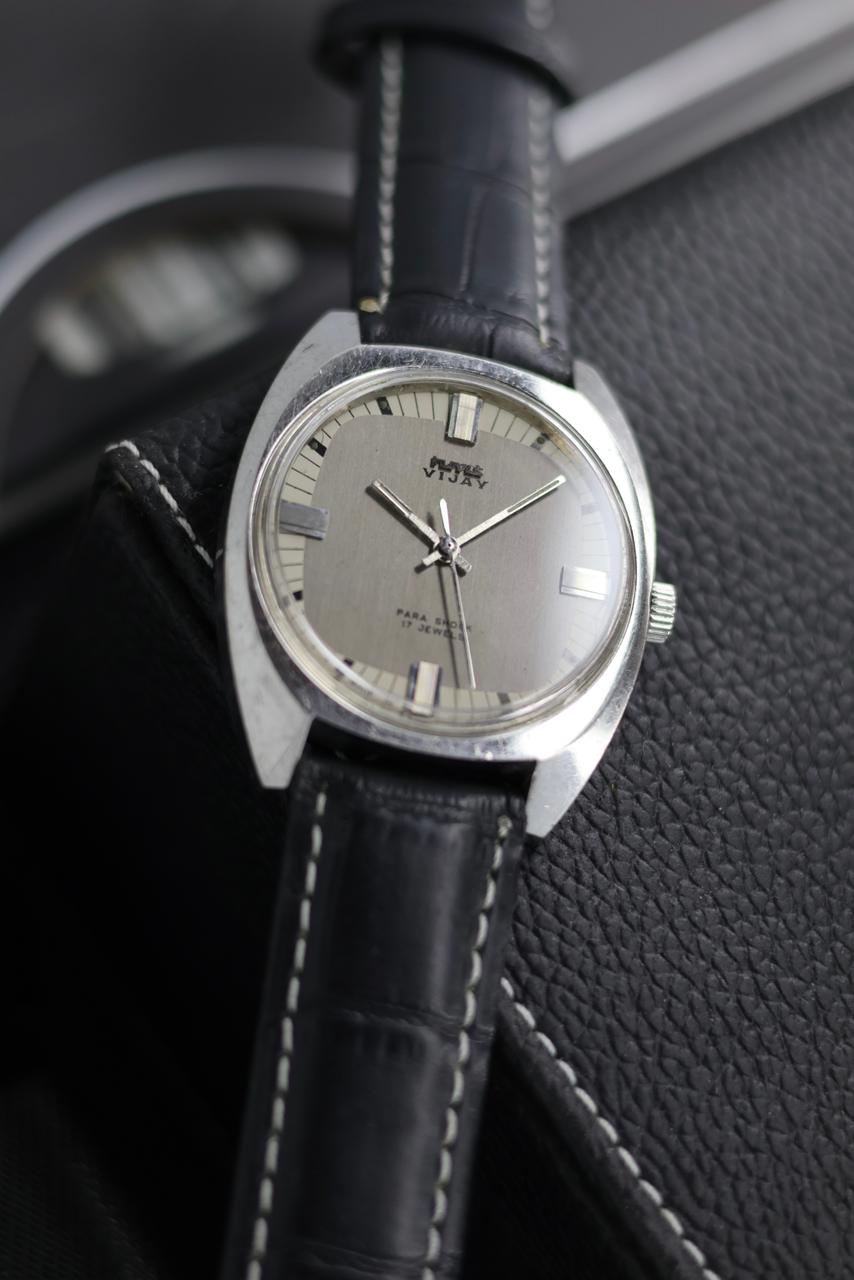 (Super Rare) Vintage HMT Vijay Silver Dial - in Original Condition - Mechanical Hand Winding Watch (Pre Owned) - SE536