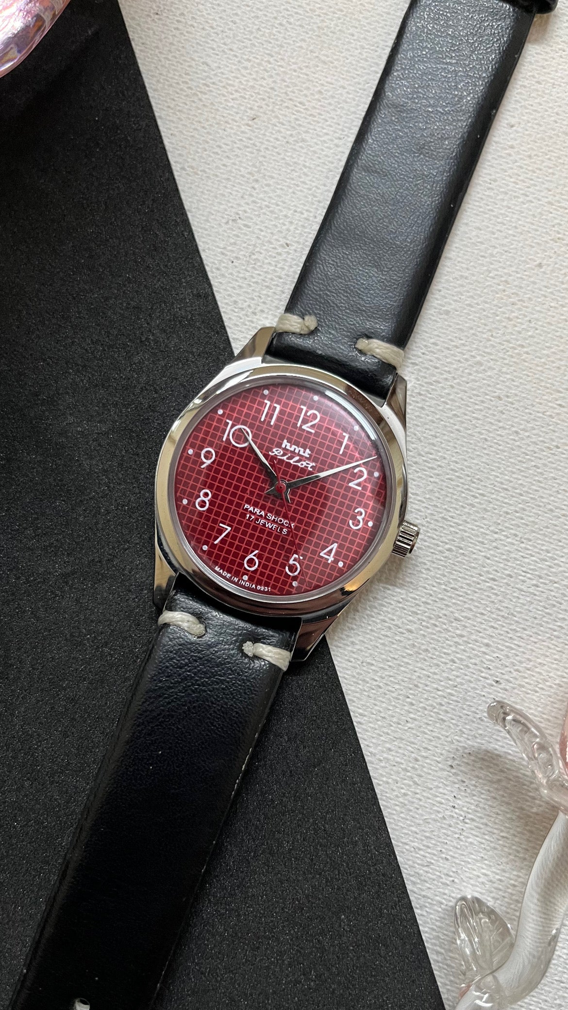 HMT Pilot Graph Dial - RED