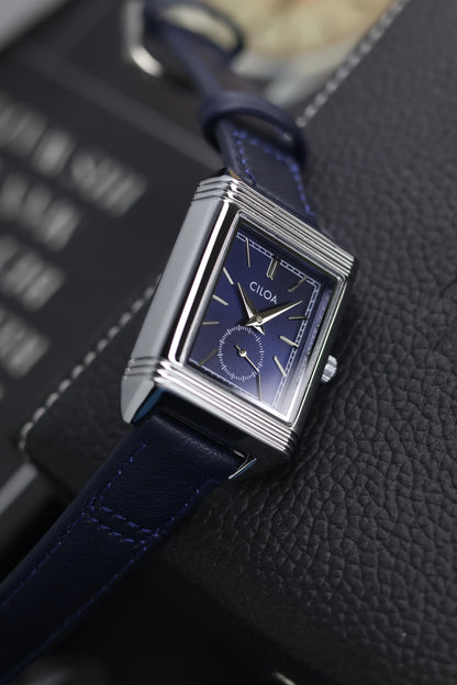 CILOA TANK Blue Dial Watch with Small Seconds - READY TO SHIP (IMPORTED)