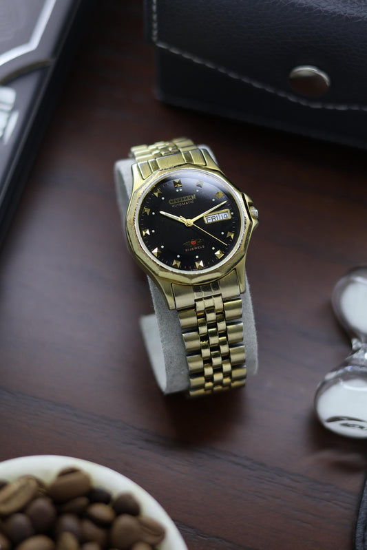 Citizen Eagle 7 Black Opaline Dial - Automatic Vintage Watch (Pre Owned) - A162