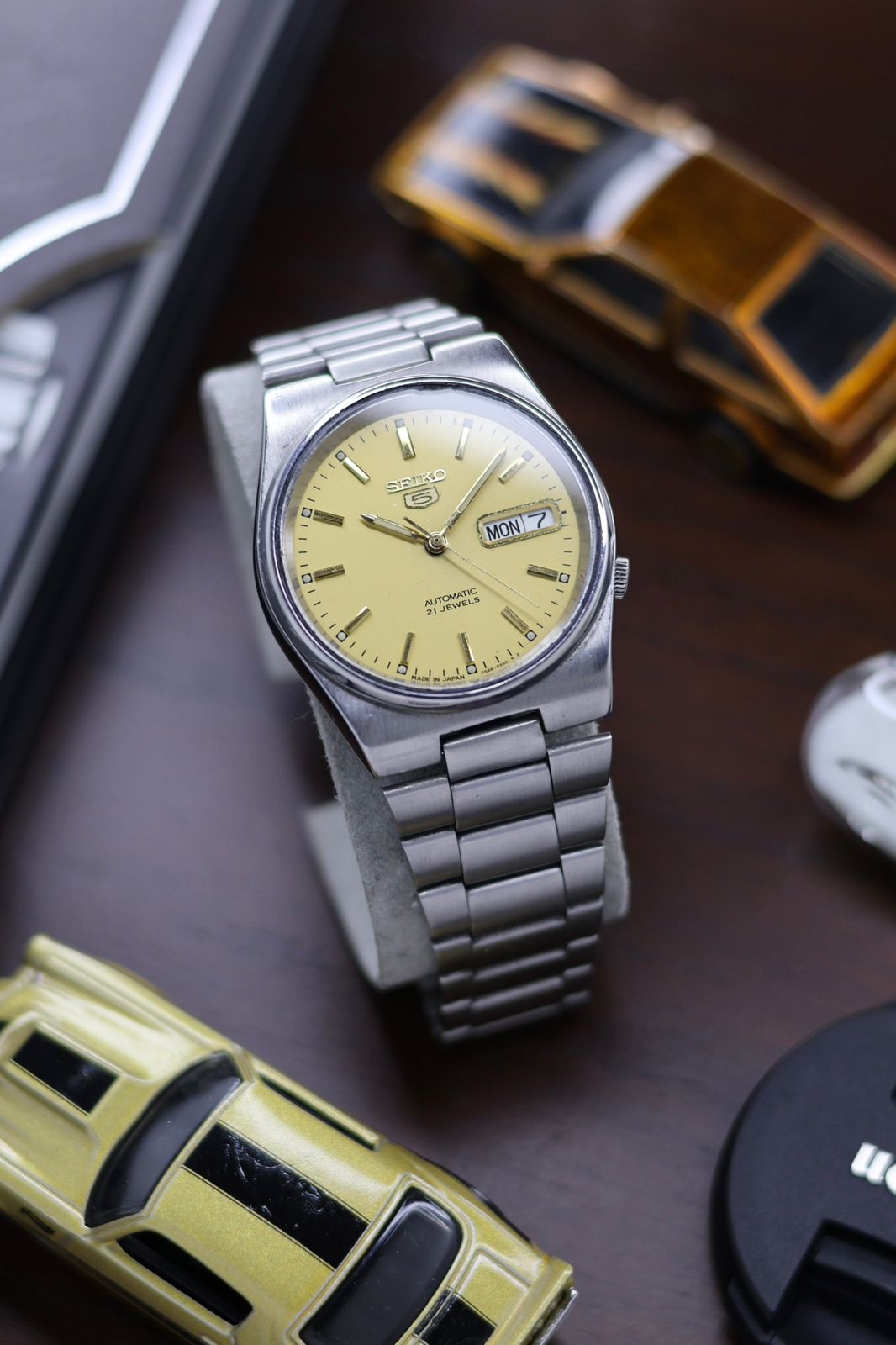 Seiko 5 Yellow Dial - Automatic Vintage Watch (Pre Owned) - A486