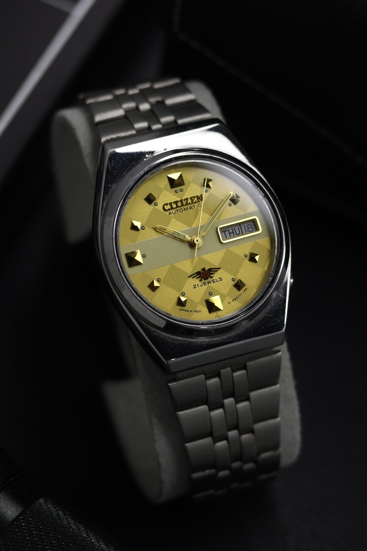 (Super Rare) Citizen Eagle 7 Gold Motif Dial - Automatic Vintage Watch (Pre Owned) - SE826