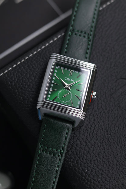 CILOA TANK Green Dial Watch with Small Seconds - READY TO SHIP (IMPORTED)