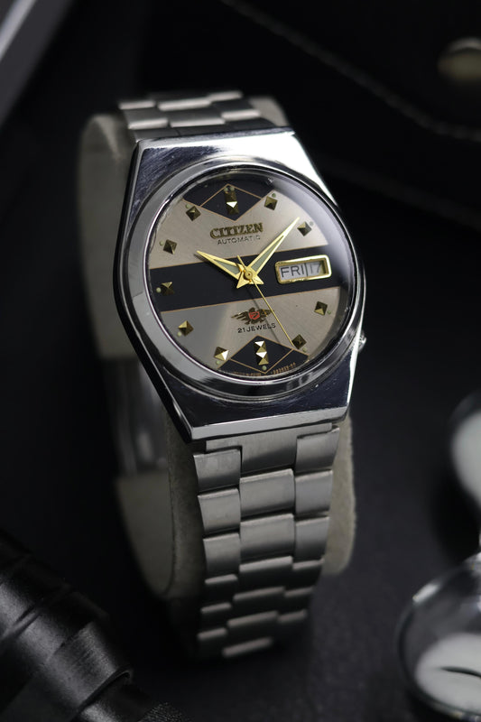 (Super Rare) Citizen Eagle 7 Grey Motif Dial - Automatic Vintage Watch (Pre Owned) - SE730