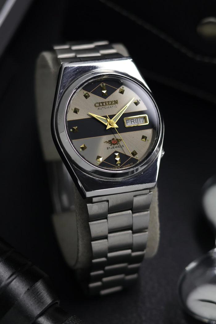 (Super Rare) Citizen Eagle 7 Grey Motif Dial - Automatic Vintage Watch (Pre Owned) - SE730