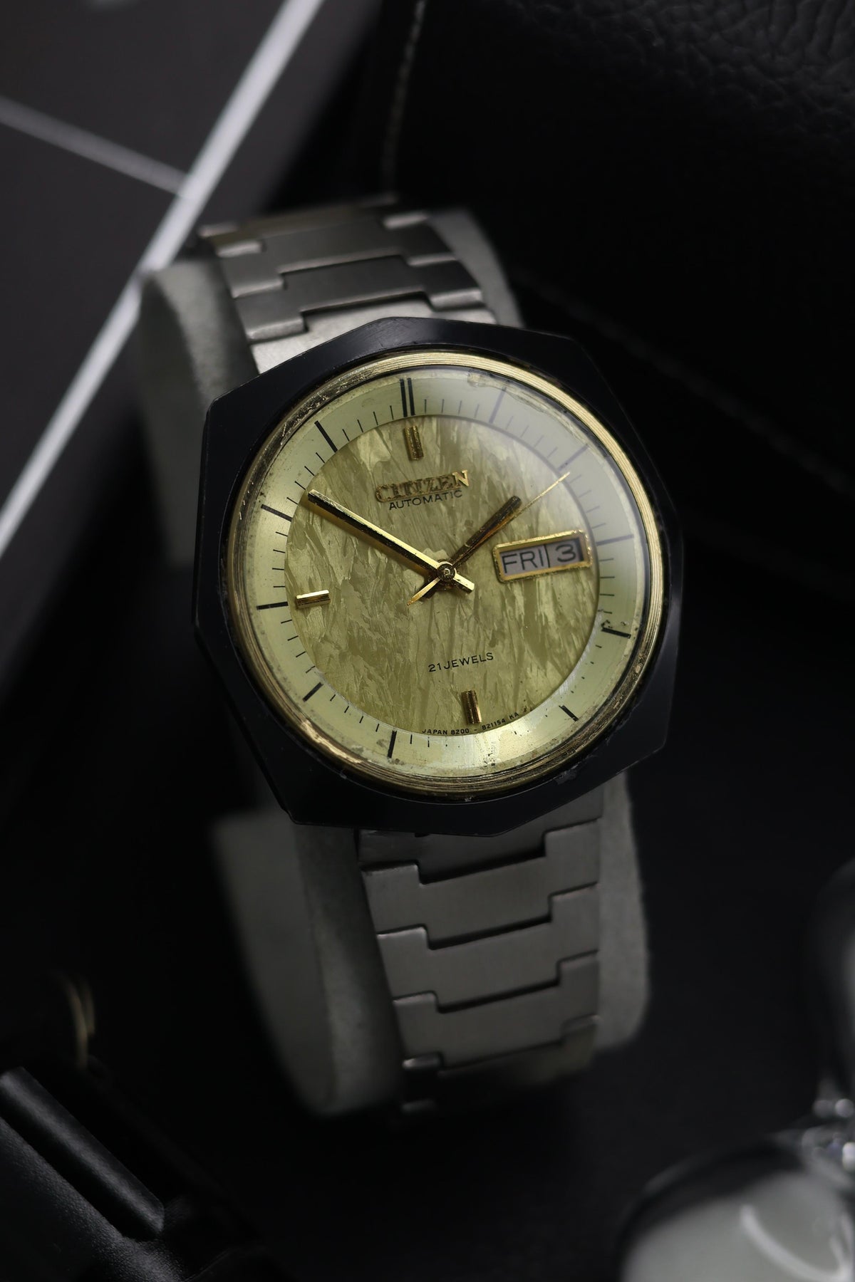 (Super Rare) Citizen Eagle 7 Champagne Marbled Frost Dial - Automatic Vintage Watch (Pre Owned) - SE827