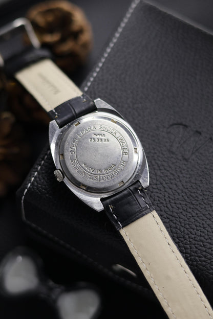 (Super Rare) Vintage HMT Avinash Peacock Blue Dial - in Original Condition - Mechanical Hand Winding Watch (Pre Owned) - A546