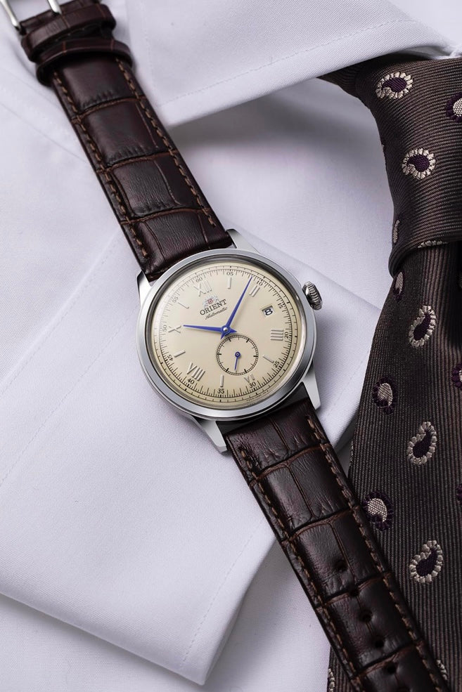 Orient Bambino 38.4mm (Champane Dial) RA-AP0105Y with Small Seconds (Imported)