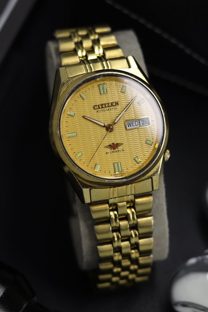 (Super Rare) Citizen Eagle 7 Yellow Wave Dial - Automatic Vintage Watch (Pre Owned) - SE671