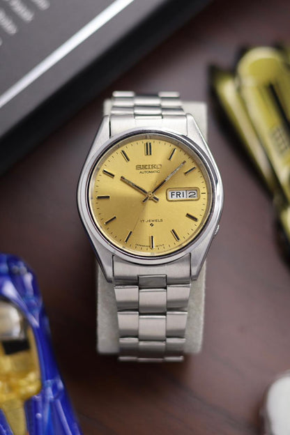 1985 Seiko AUTOMATIC Gold Dial - Automatic Vintage Watch (Pre Owned) - SE540