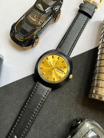 Matte Black Case HMT Kajal Automatic - GOLD