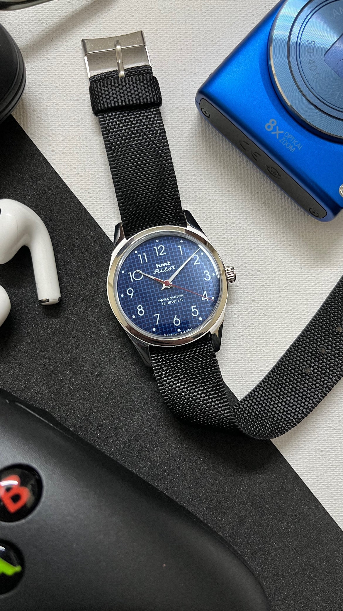 HMT Pilot Graph Dial- BLUE