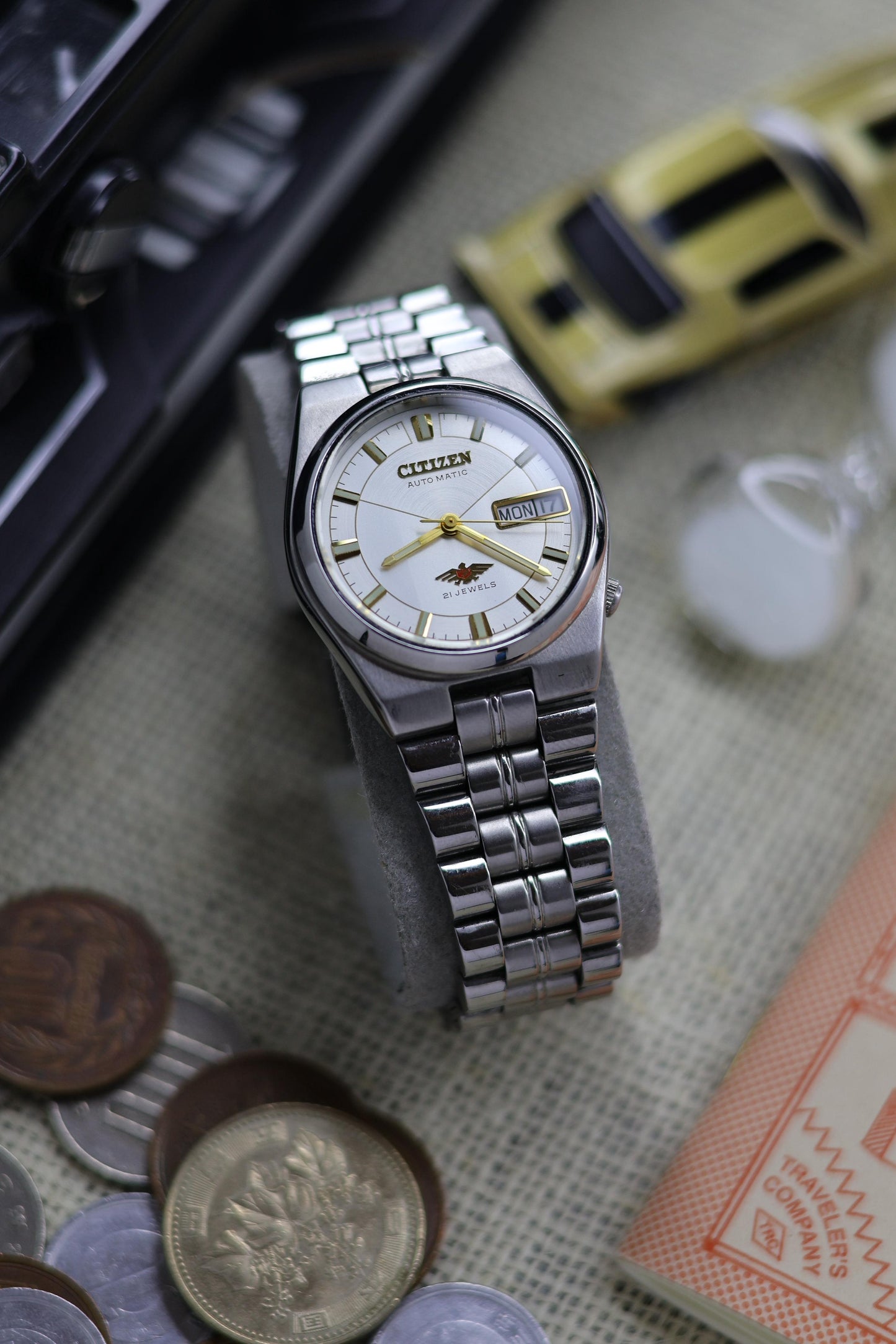 Citizen Eagle 7 White Motif Dial - Automatic Vintage Watch (Pre Owned) - SE504