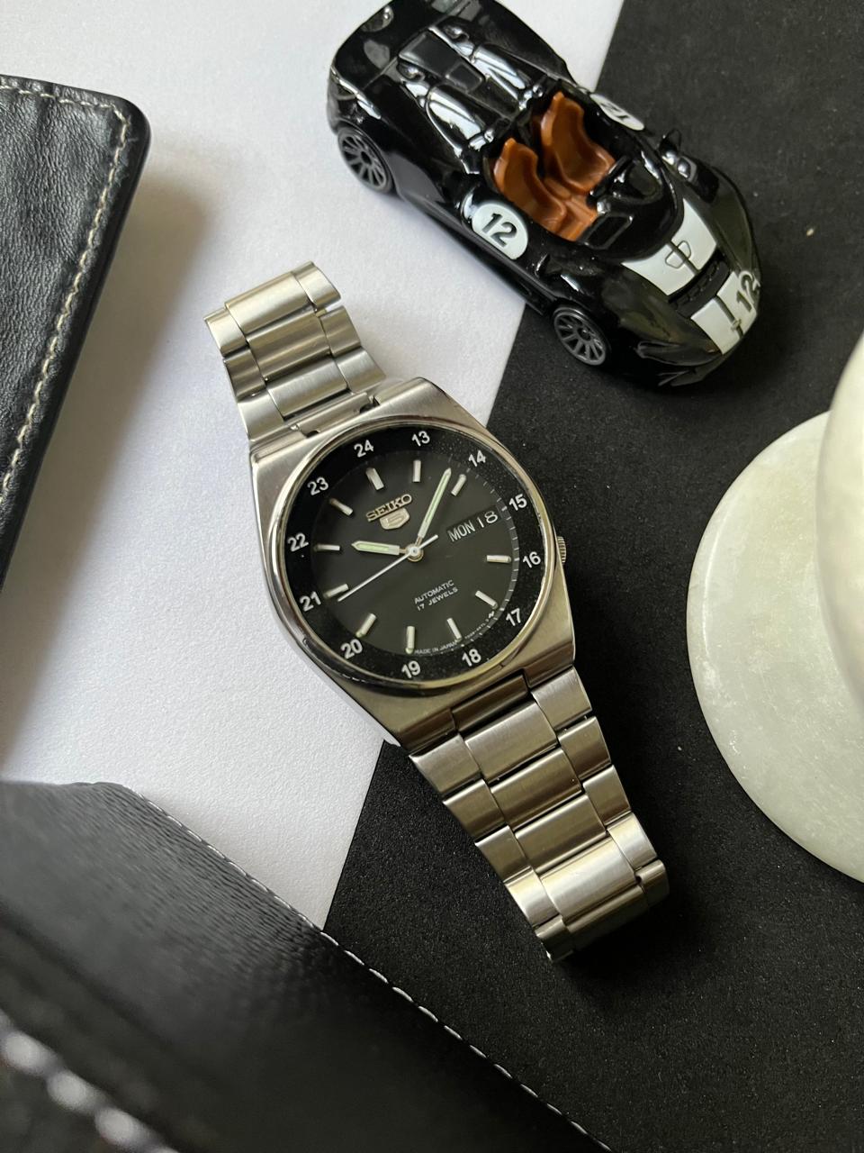 Seiko 5 Railway Time Black Dial (Pre Owned)