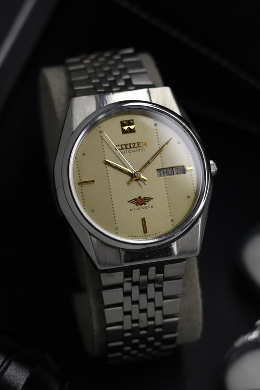 (Super Rare) Citizen Eagle 7 Champagne Motif Dial - Automatic Vintage Watch (Pre Owned) - SE666