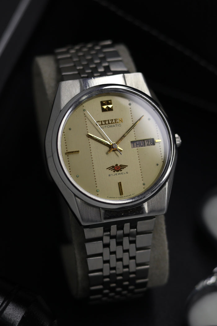 (Super Rare) Citizen Eagle 7 Champagne Motif Dial - Automatic Vintage Watch (Pre Owned) - SE666