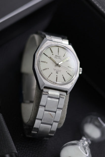 (Super Rare) Vintage HMT Sartaj White Dial - in Original Condition - Mechanical Hand Winding Watch (Pre Owned) - SE568