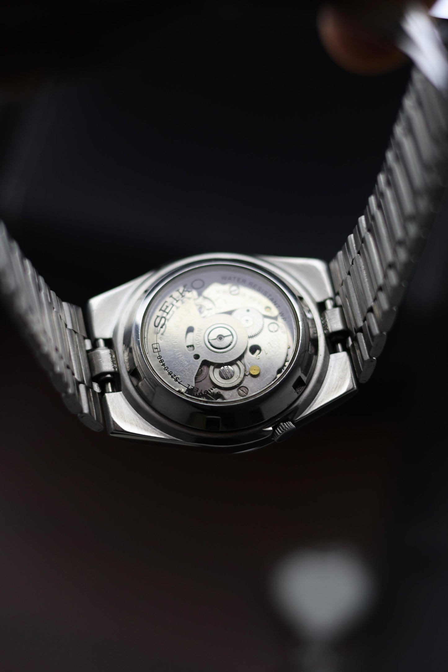 Seiko 5 White Motif Dial with Glass Back - Automatic Vintage Watch (Pre Owned) - A360