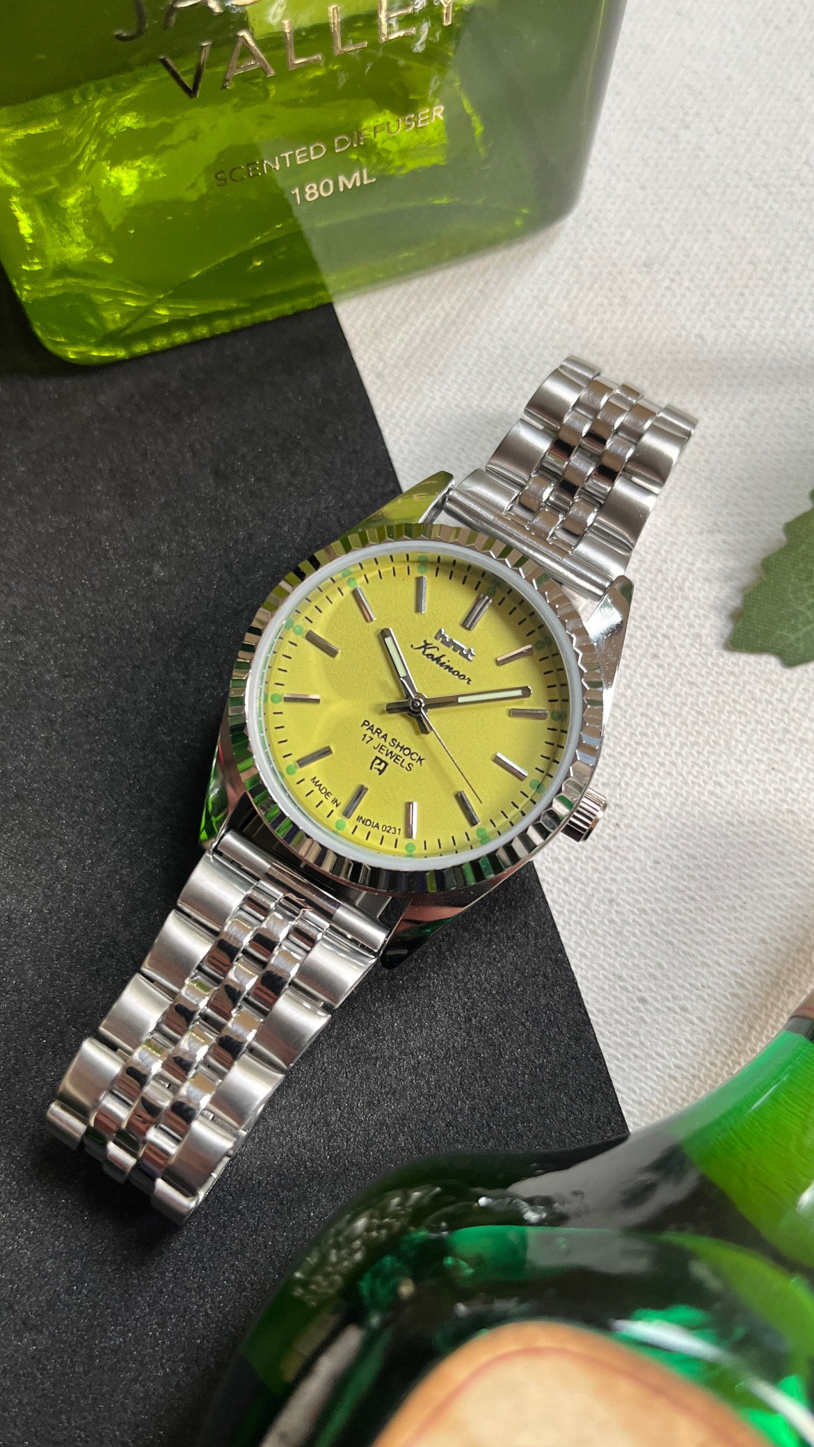 Fluted HMT Kohinoor - LIME YELLOW