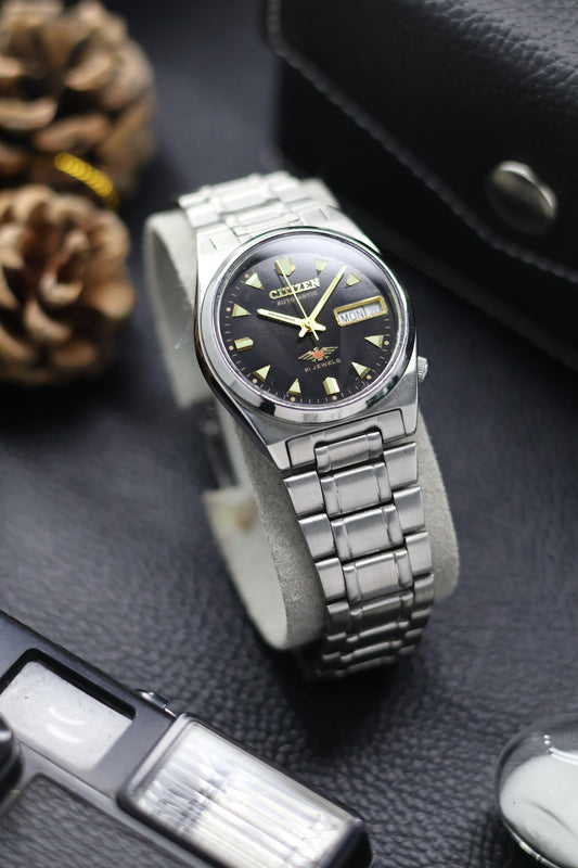 (Super Rare) Citizen Eagle 7 Black Motif Dial - Automatic Vintage Watch (Pre Owned) - SE527