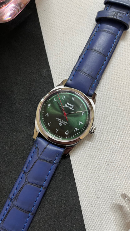 HMT Janata - SUNBURST ARABIC GREEN Dial