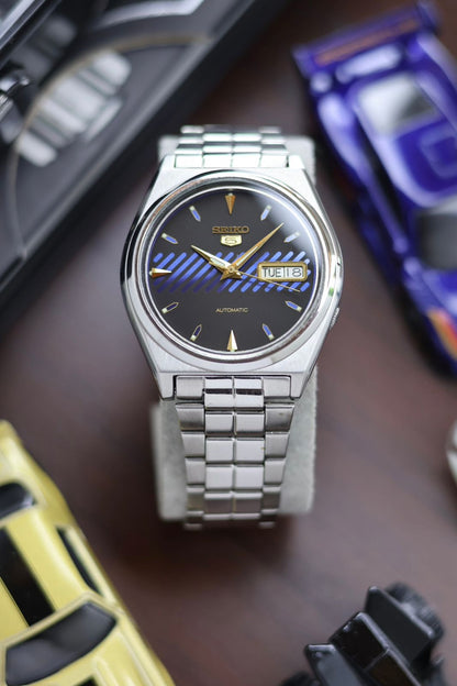 (Super Rare) 1983 Seiko 5 Blue Motif Dial - Automatic Vintage Watch (Pre Owned) - SE491