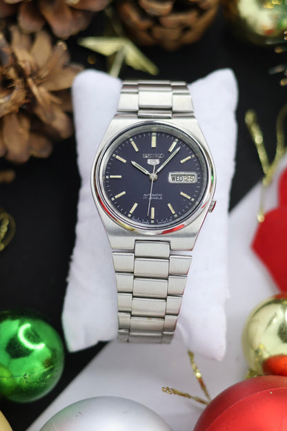 1986 Seiko 5 Navy Blue Dial (Pre Owned)