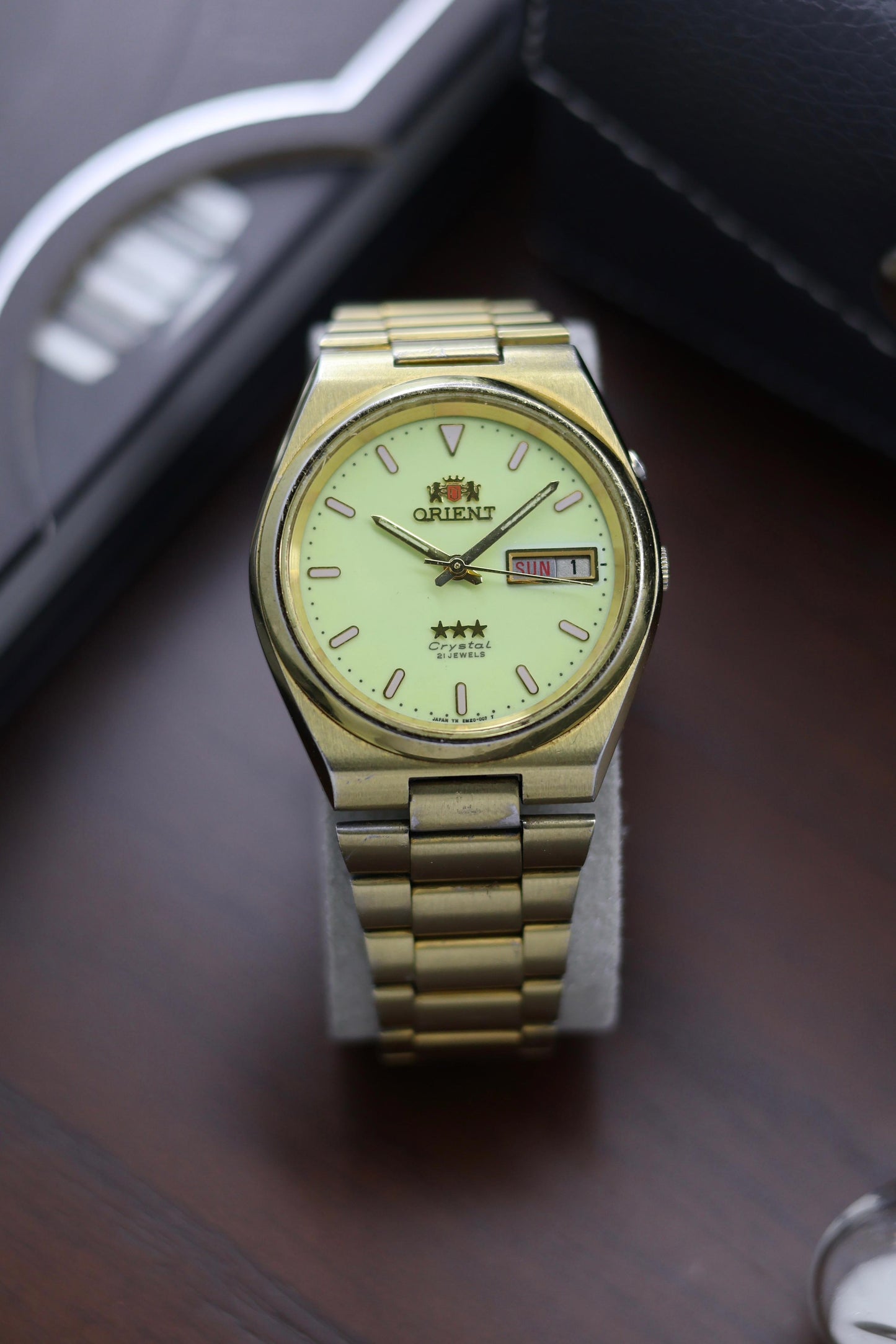 (Super Rare) Orient Tri-Star Crystal Lume Dial - Automatic Vintage Watch (Pre Owned) - A324