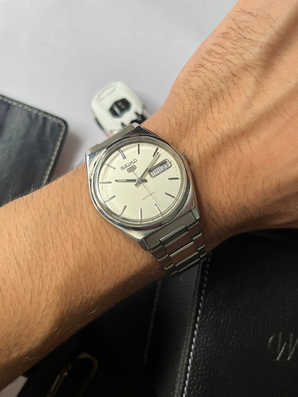 1985 Seiko 5 White Dial (Pre Owned)