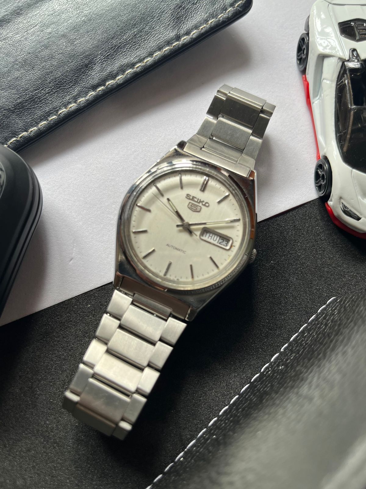 1985 Seiko 5 White Dial (Pre Owned)