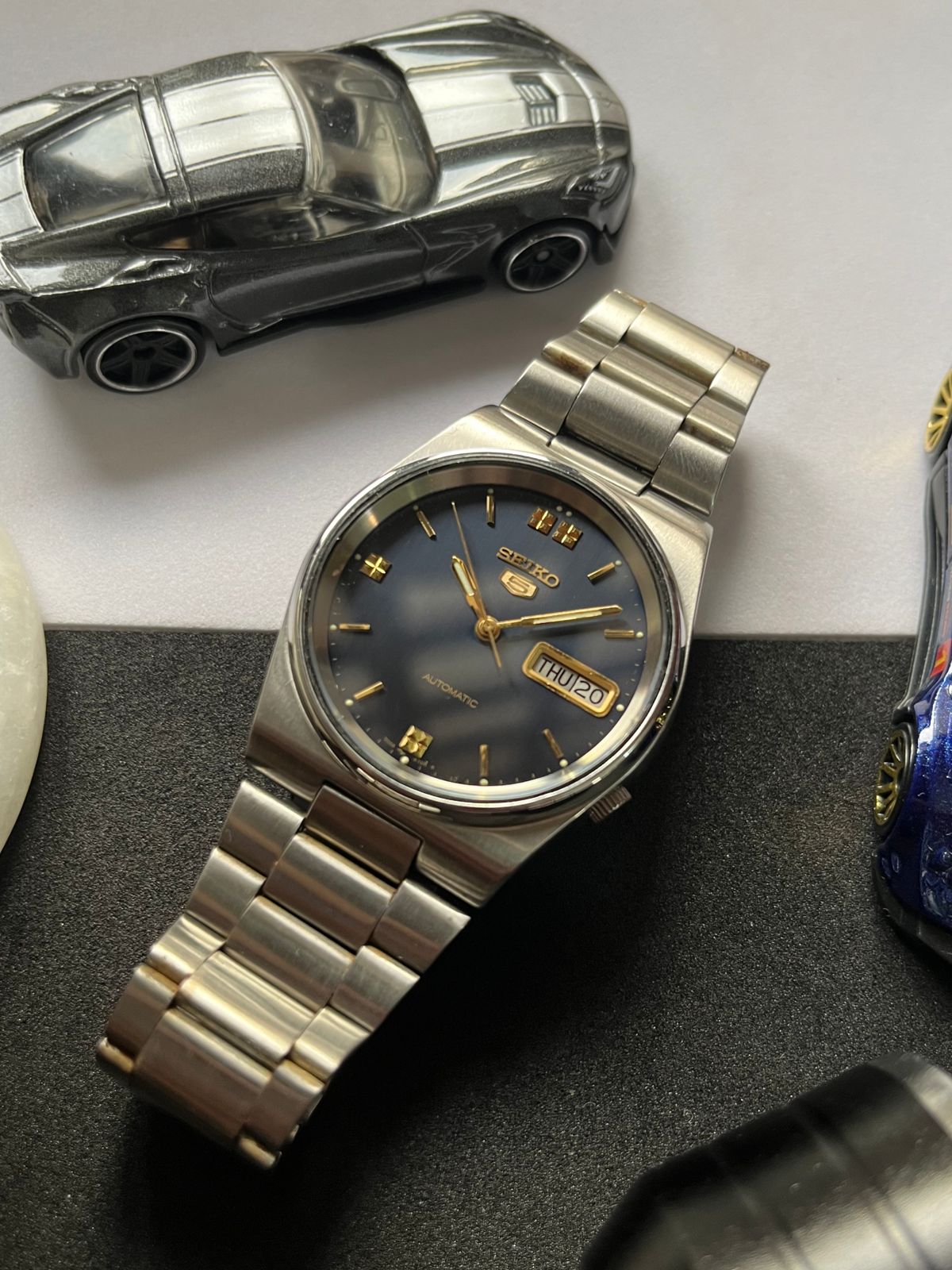 1993 Seiko 5 Navy Blue Dial (Pre Owned)