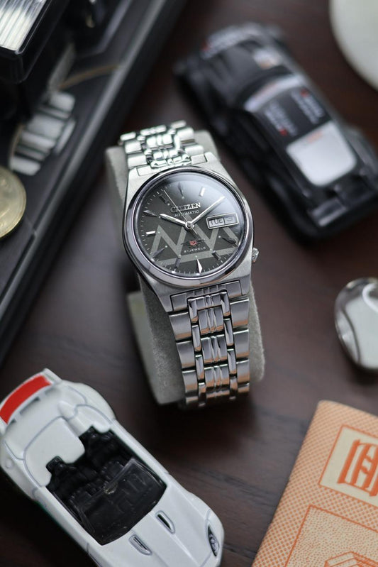 (Super Rare) Citizen Eagle 7 Black/Grey Motif Dial - Automatic Vintage Watch (Pre Owned) - SE452