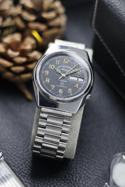 (Super Rare) West End Watch Co. SOWAR PRIMA Black Aged Dial - Automatic Swiss Vintage Watch (Pre Owned) - SE568