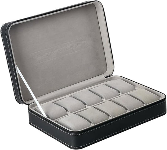 Multi-Slot Watch Zipper Organiser Storage Box