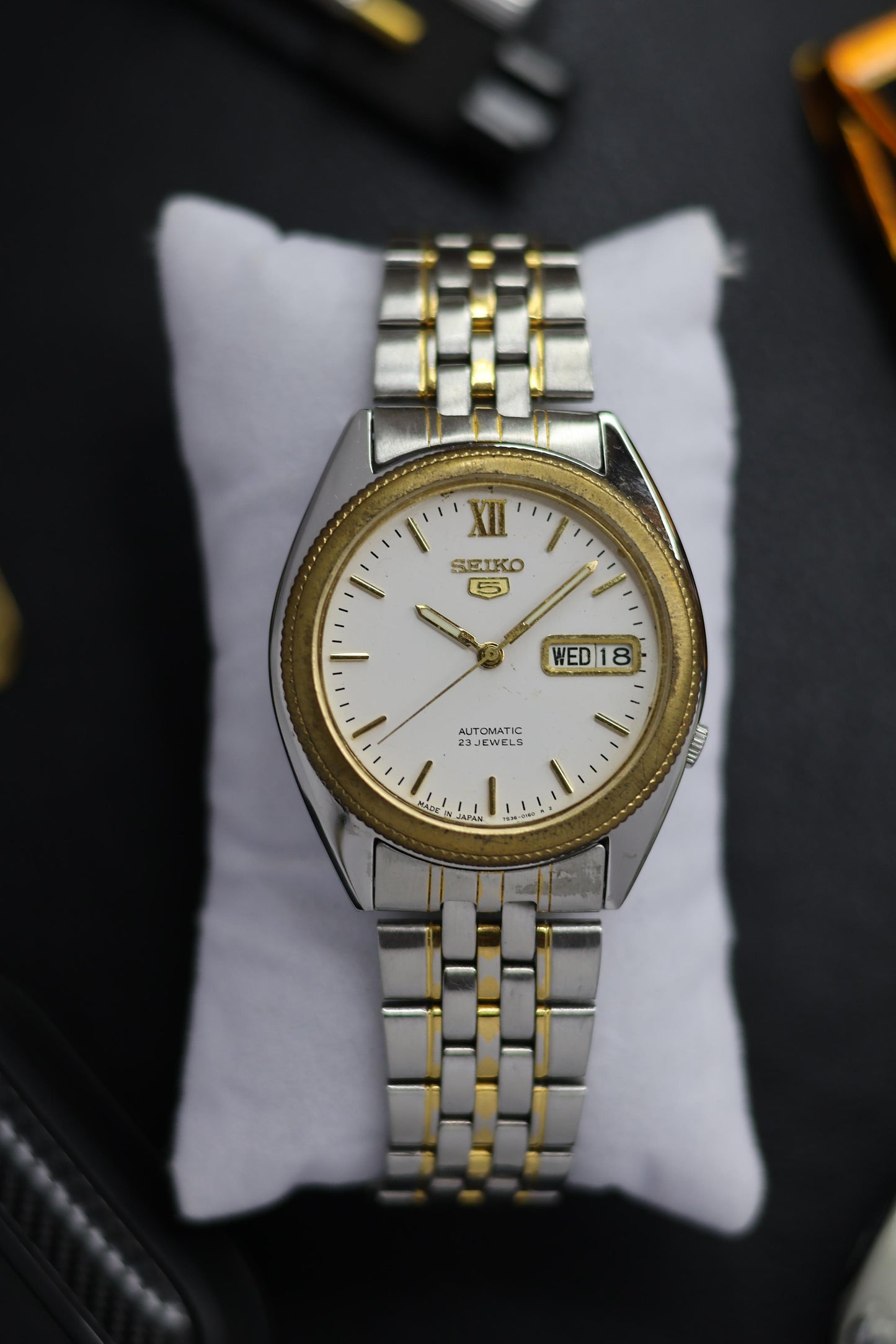 (Super Rare) Seiko 5 Two-Tone with Coin Edge Bezel (Pre Owned)