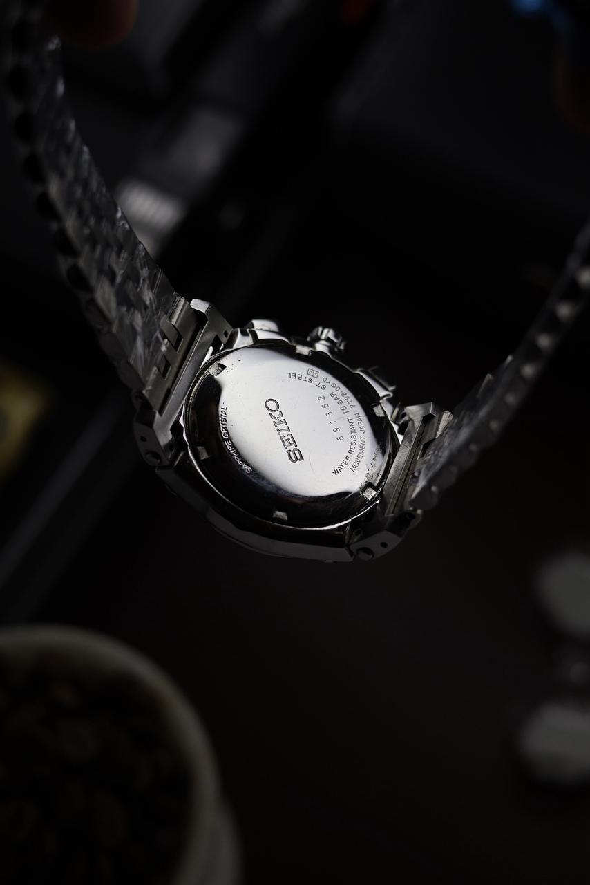 (Extremely Rare) LIMITED EDITION Seiko SPORTURA Chronograph Mother of Pearl Dial - Japanese Vintage Watch (Pre Owned) - A505