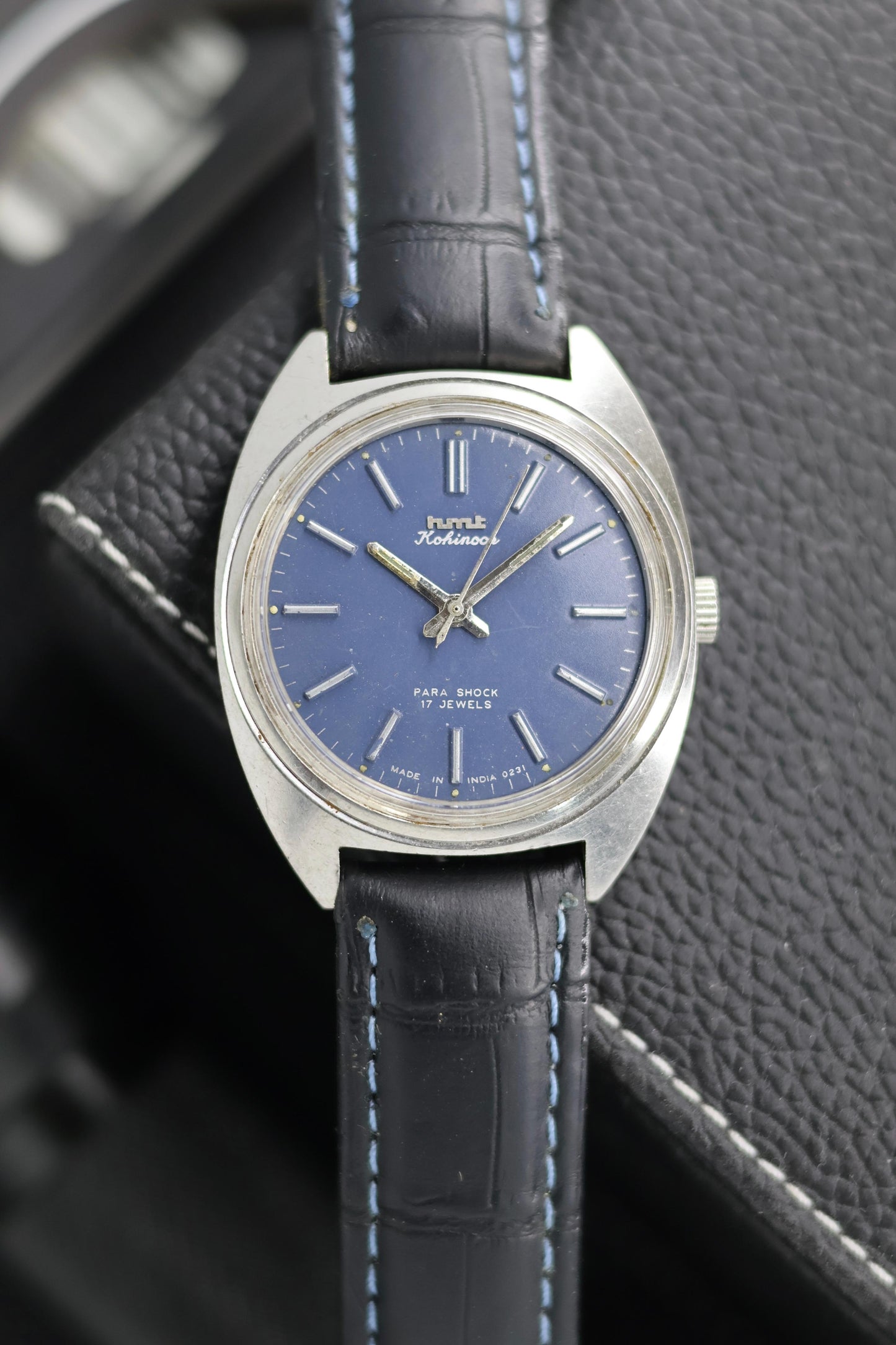 (Super Rare) Vintage HMT Kohinoor Blue Dial - in Original Condition - Mechanical Hand Winding Watch (Pre Owned) - SE613