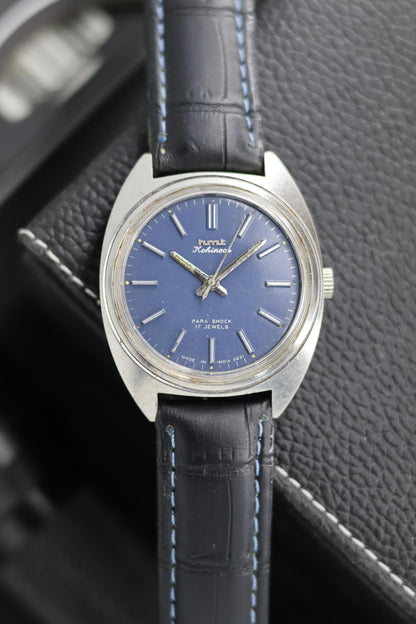 (Super Rare) Vintage HMT Kohinoor Blue Dial - in Original Condition - Mechanical Hand Winding Watch (Pre Owned) - SE613
