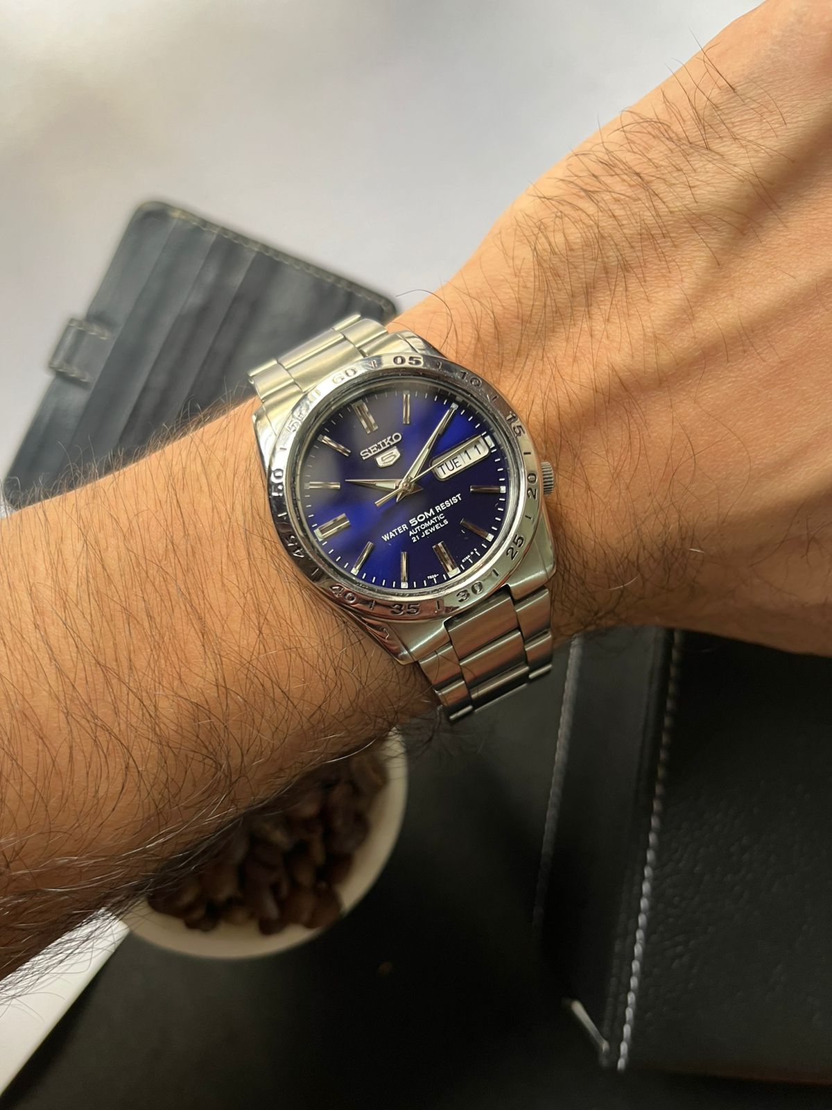 Seiko 5 - Blue Dial with Steel Bezel (Pre Owned)